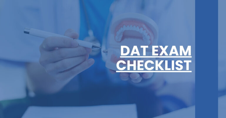 DAT Exam Checklist Feature Image